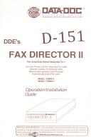 Data Doc Electronics, DDE's Fx Director II, FD80014 & FD80015, Operation Manual